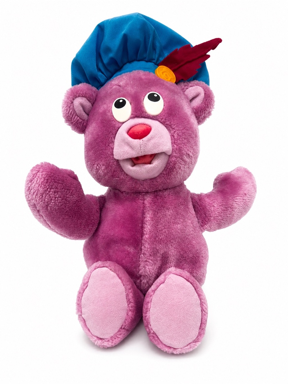 Vintage 1985 Fisher Price Disney Gummi Bears Cubbi Plush Purple Bear